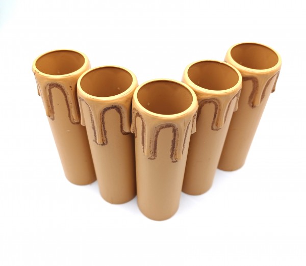 Candle Tube Antique Drip Plastic 90mm x 26mm