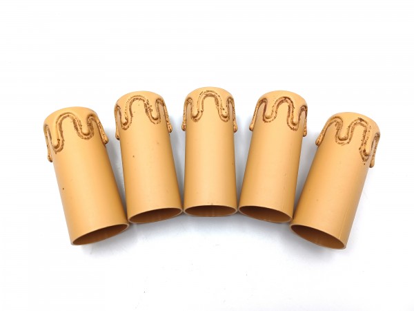 Candle Tube Antique Drip Plastic 70mm x 26mm 