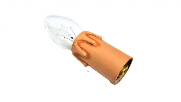 Candle Tube Antique Drip Card with B22 lamp holder 55mm x 26mm