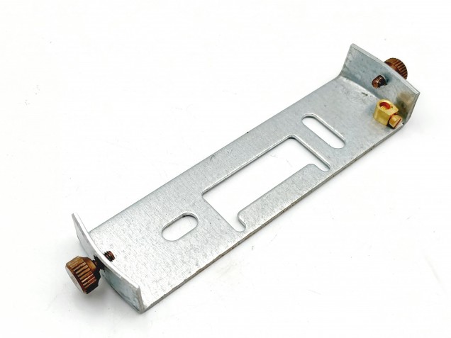 Fixing strap ceiling bracket with antique brass screws to fit 100mm diameter rose