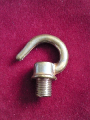 chandelier ceiling hook old brass 10mm male thread 