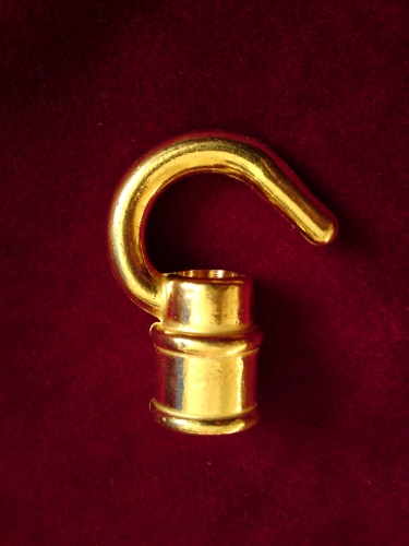 chandelier hook open hook brass 10mm female thread 