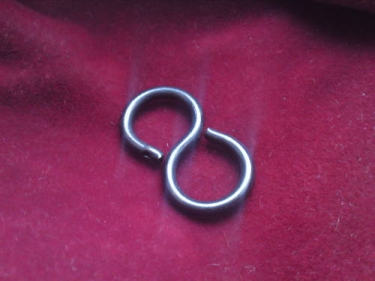 chandelier hook closed S hook in bronze pack of 3