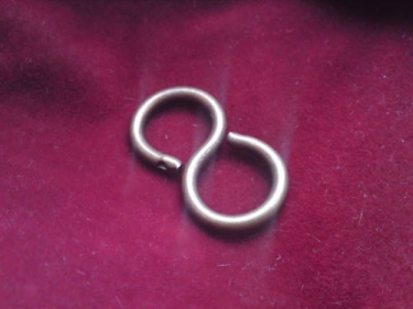 chandelier closed S hook AGED BRASS 10kgs max load Pack Of Three