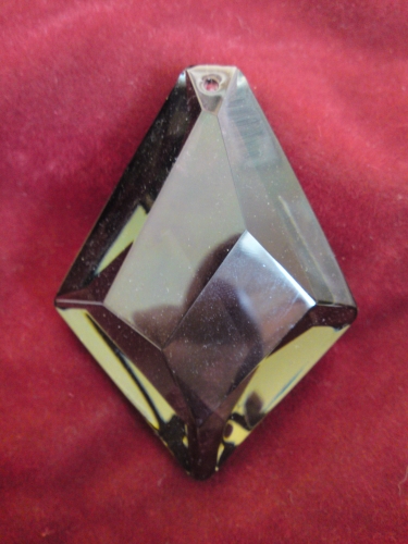 Smoked Crystal Chandelier Drop Vintage