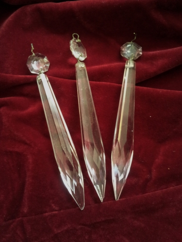 Chandelier Crystal Icicle Drops With Button 