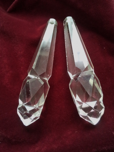 large cut neck chandelier crystal bomb drop