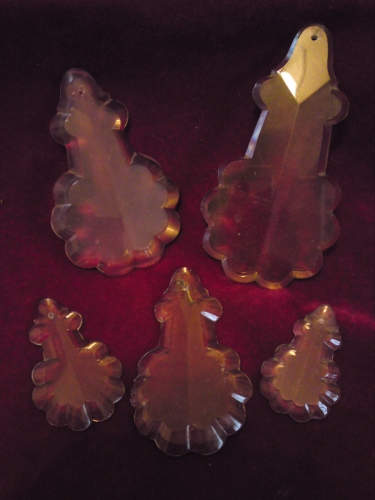 Vintage Chandelier Slab Drop Size Options