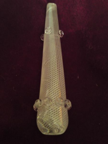 Antique Osler chandelier air twisted drop