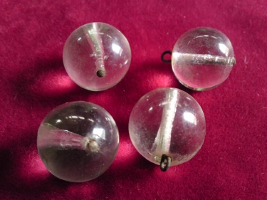 Victorian Ball Drop Solid Glass With Centre Hole