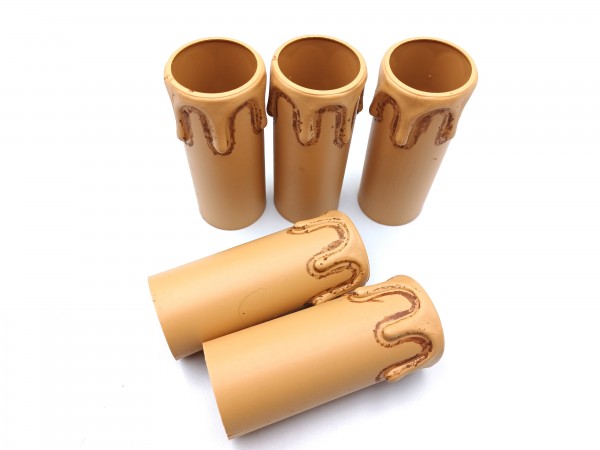 Candle Tube Antique Drip Plastic 70mm x 26mm 