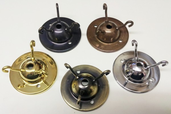 Triple hook ceiling rose