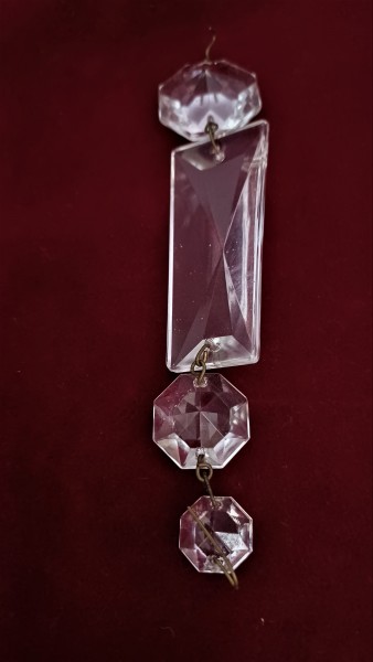 Crystal Chandelier Coffin Complete With Buttons