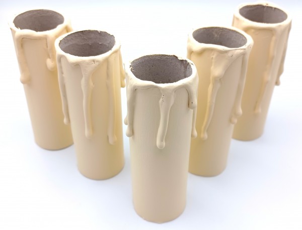 Candle Tubes Cream Drip Card 85mm x 26mm