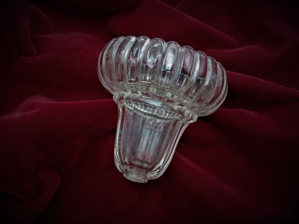 Chandelier pressed glass bottom bowl