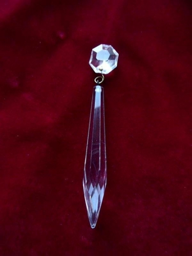 Crystal chandelier Icicle hangers and button