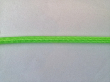 Lime Green Round Electric Cable Silk Covered 3 Core 0.50mm