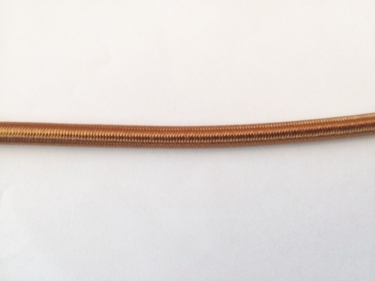 Old Gold Round Silk Covered 3 Core Electric Cable 0.50mm Inner Core