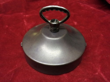 Chandelier matt bronze finish ceiling rose and bronze plated balancing hook