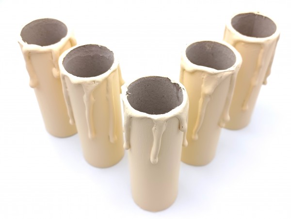 Candle Tubes Cream Drip Card 85mm x 26mm