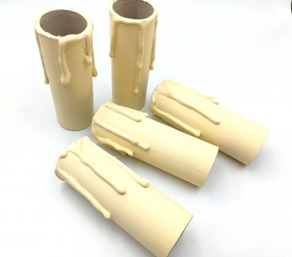 Candle Tubes Cream Drip Card 85mm x 26mm