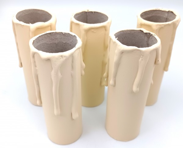Candle Tubes Cream Drip Card 85mm x 26mm