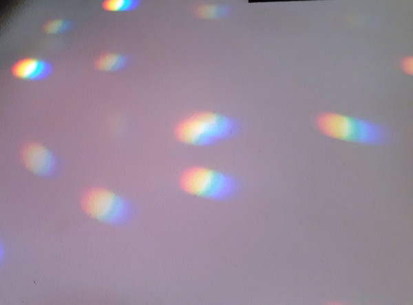 Crystal Sun catcher Crystal Oval With Roundal on 8