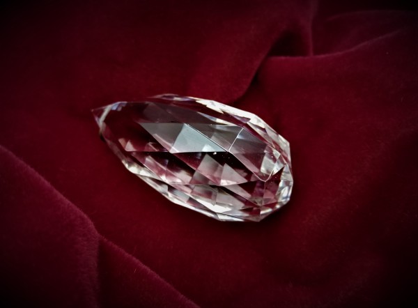 Crystal Edwardian chandelier teardrop ball 75mm height