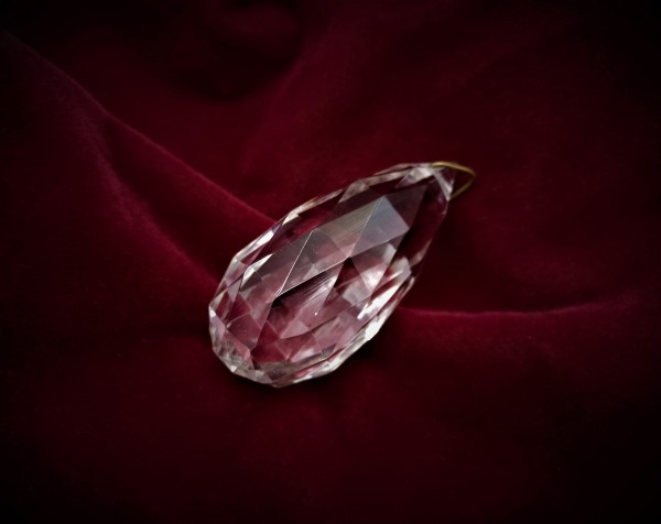 Crystal Edwardian chandelier teardrop ball 75mm height