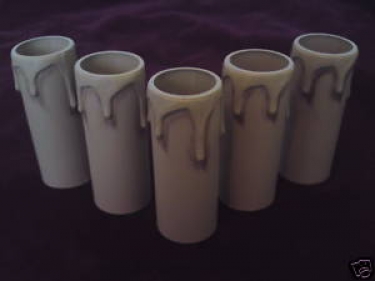 Candle Tube Antique Drip Plastic 90mm x 26mm