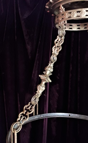 Brass Lamp Shade Frame And Chains