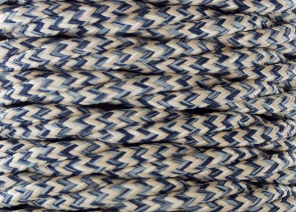 3 Core Electrical Lighting Cable Denim and Linen 100 Metres 
