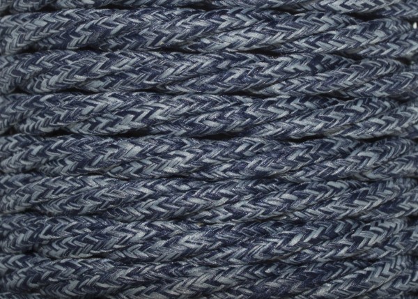 Denim Twist Electric Cable 100 METRES of Braided 3 Core Silk Flex Lighting Cable 0.75mm