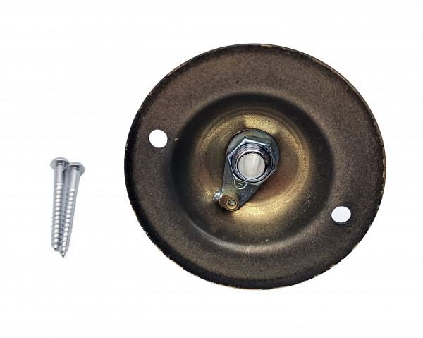 Black And Brass Metal Ceiling Rose Hook Plate With Brass Screws