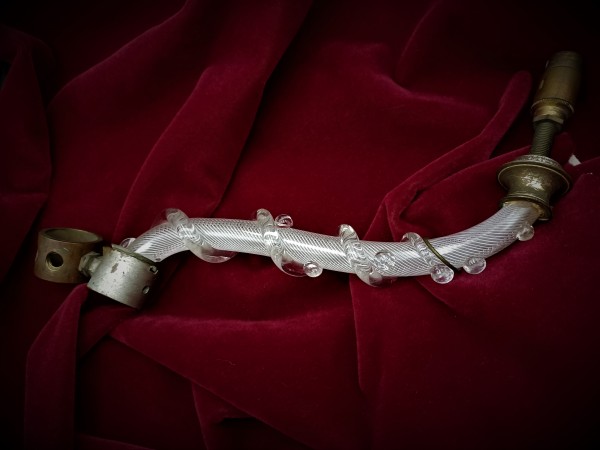 Antique Victorian Air twisted chandelier arm