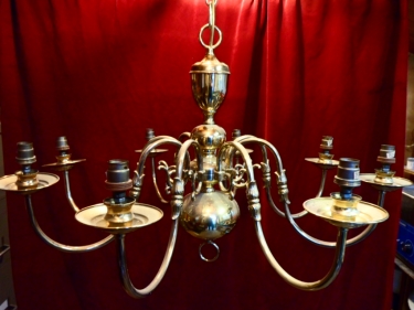 brass - brass plated Chandelier for restoration - variations