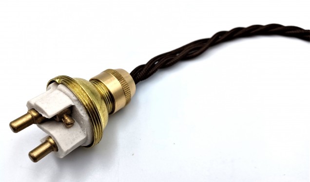 Brushed Antique Ceiling Rose With B22 Lamp Holder Set   