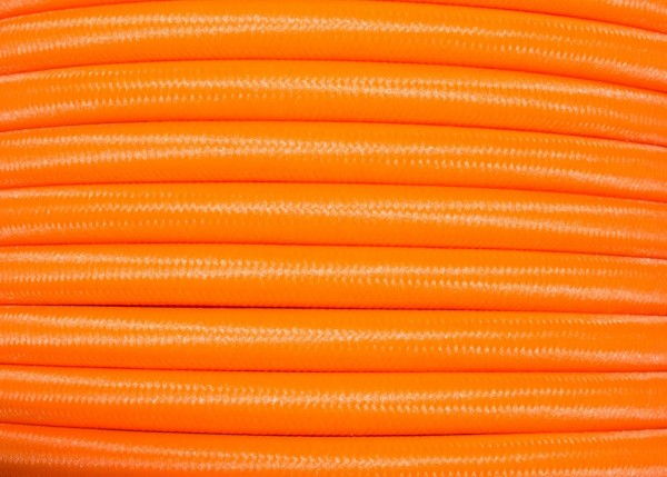 Orange Round Overbraid 3 core Electric Cable 0.50mm
