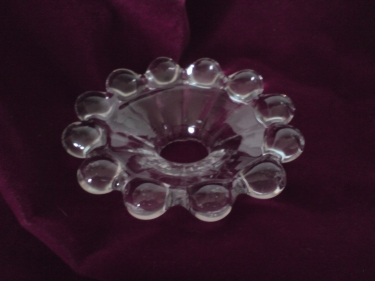 Bobeche - bobble rimmed