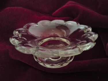 Chandelier parts handcut glass bobeche 