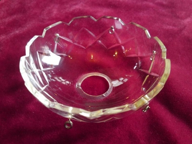 Hand Cut Bobeche - 6 pin holes