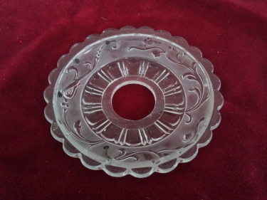 vintage baccarat chandelier bobeche - drip tray