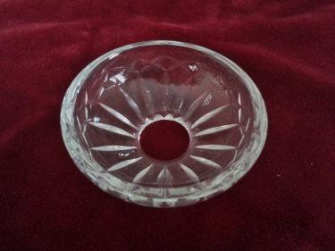 hand cut vintage chandelier bobeche - drip tray