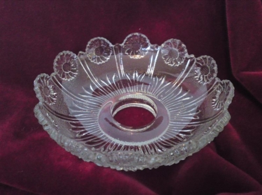 VINTAGE CHANDELIER GLASS PATTERN SAUCER- LOVELY PATTERN