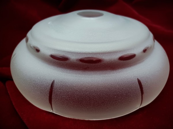 Glass etched Chandelier dish 180mm