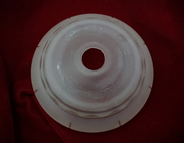 Glass etched Chandelier dish 180mm