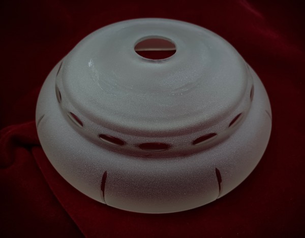 Glass etched Chandelier dish 180mm