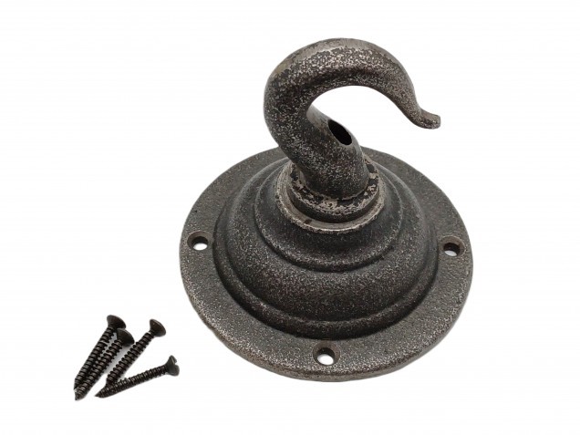 Heavy Duty Cast Iron Ceiling Hook Plate And Screws