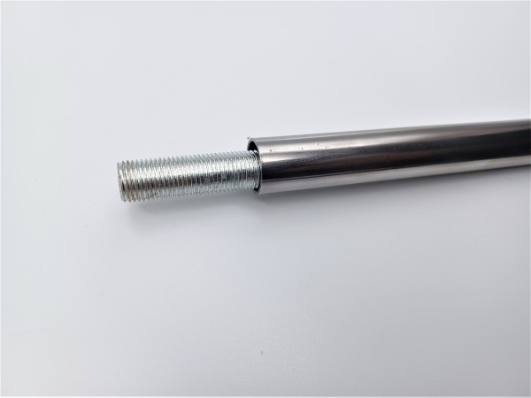 Hollow polished steel tube stem 12mm width internal