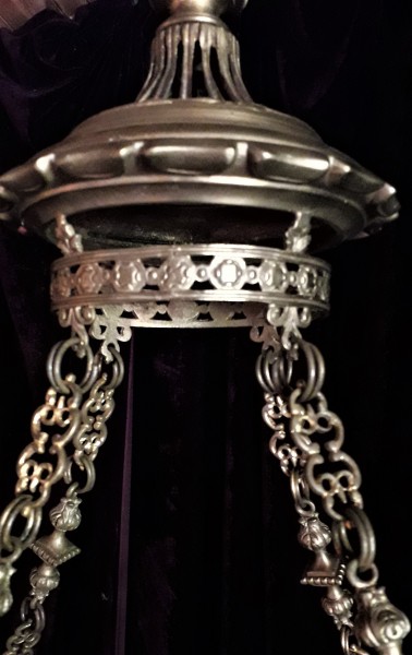 Brass Lamp Shade Frame And Chains